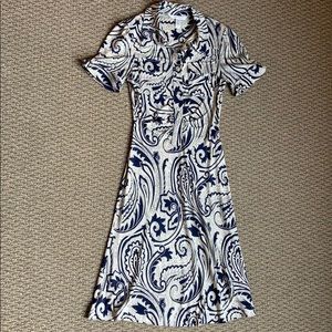 Diane Von Furstenburg Silk Paisley Dress
